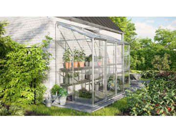 skleník VITAVIA IDA 3300 čiré sklo 3 mm stříbrný LG4639