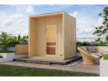 finská sauna KARIBU ARCADIA (34254) natur LG4612