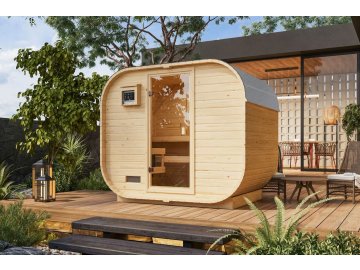 finská sauna KARIBU QUADRO 1 PLUS (35445) natur LG4614