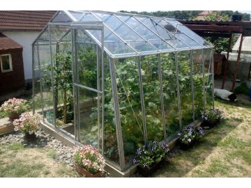 skleník LANITPLAST LIMES Viva V7/6  2,47x5,95 m čiré sklo 3 mm LG4711