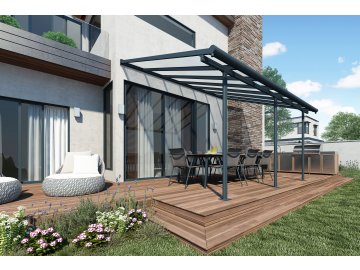 Palram Sierra 4200 šedá 3 x 4,25 - hliníková (montovaná) pergola