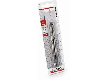 KRT011307 - 2 ks HSS Vrtáků do kovu HEX 6.0 x 114 mm