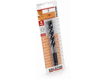 KRT011404 - 2 ks HEX Vrtáků do kamene a zdiva 8.0 x 120 mm