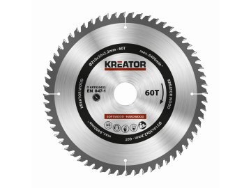 KRT020422 - Pilový kotouč na dřevo 210mm, 60T