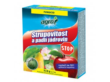 AGRO Strupovitost a padlí jádrovin STOP 3 x 8 g