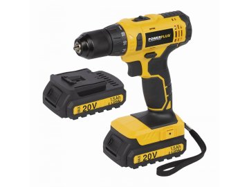 POWX00435 - Aku šroubovák / vrtačka 20V LI-ION 2BAT