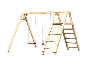 houpačka KARIBU FELIX 89380 dvousedadlová se žebříkem