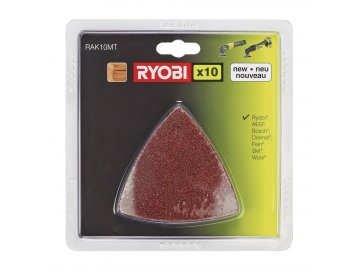 Ryobi RAK 10 MT - sada brusných papírů (10 ks) k RMT 1801 M, RMT 1201 M