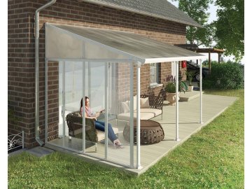 Palram Patio Cover Side wall 3m White Main 1 1