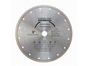 L00105 - Diamantový kotouč celoobvodový 230 x 22,23 x 7mm LCR