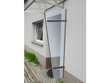 boční stěna LANITPLAST UNI antracit / PLEXI LG2185