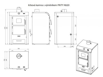 Kotel na tuhá paliva PRITY NS20