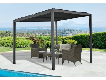 hliníková bioklimatická pergola LANITPLAST STANDARD 3x3 m LG2299