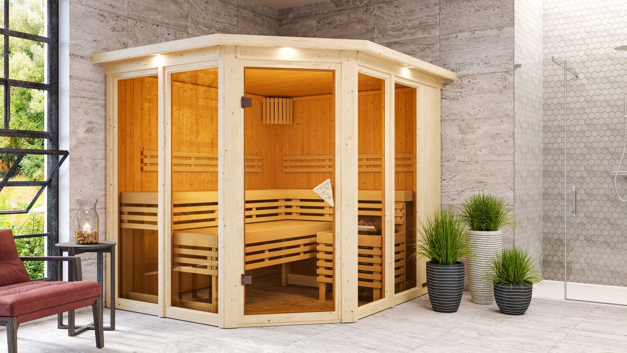 finská sauna KARIBU AINUR (6099) LG3047