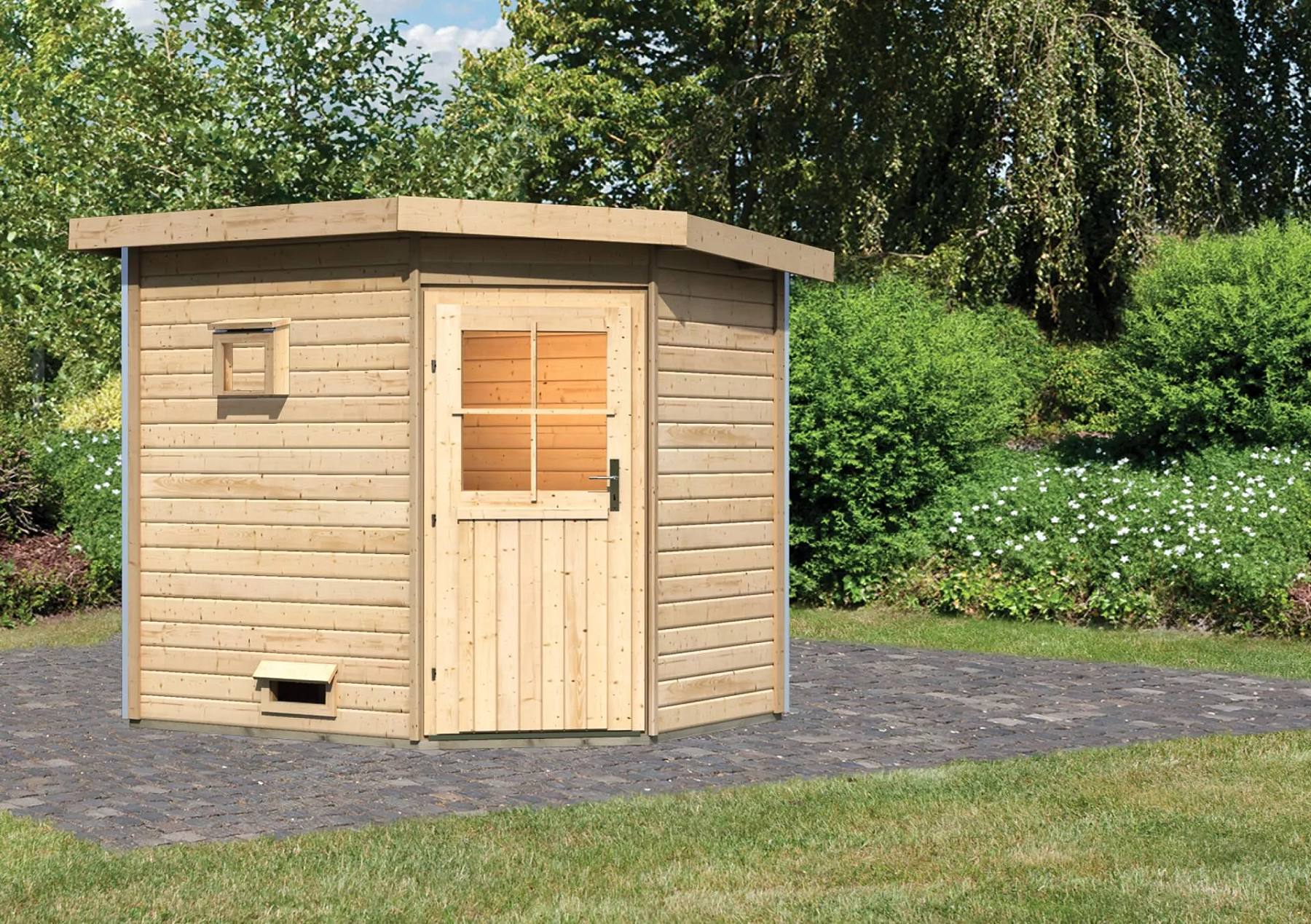 finská sauna KARIBU MIKKA (92661) natur LG3998