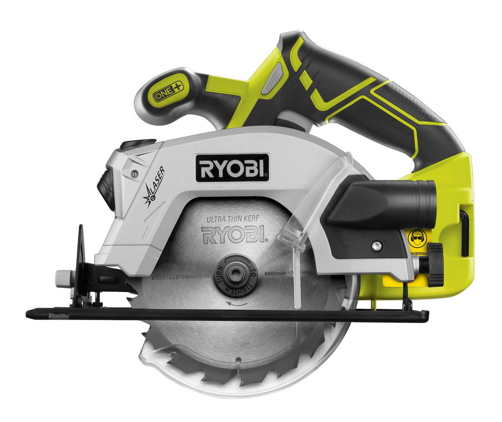 Ryobi RWSL1801M - aku ruční okružní pila s laserem ONE+