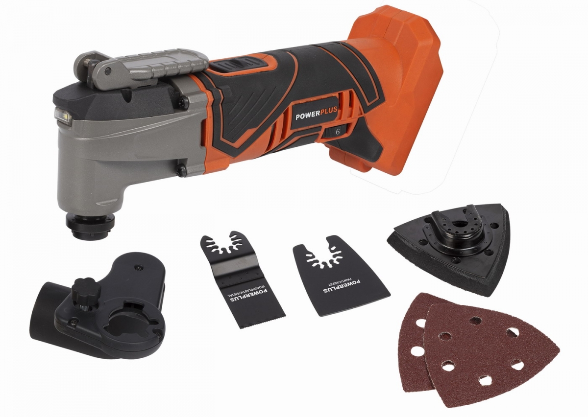 POWERPLUS POWDP4060 - Aku multitool oscilační bruska 20V (bez AKU)