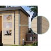 hybridní domek KARIBU JUPITER D (93419) světle šedý / antracit LG4078
