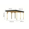 carport KARIBU LEIMHOLZ 1 (12151) LG4458