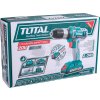 Total TIDLI2002E - AKU vrtací šroubovák s příklepem, 20V Li-ion (2x), 2000mAh, v tašce, sada 50ks