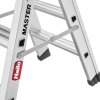 HAILO Master D80 - hliníkové schůdky 2x3 nášlapy