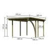 carport KARIBU BASIC 1 62025 LG1877