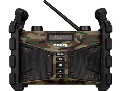 11188 narex cbt 02 prenosne pracovni radio s funkci bluetooth a powerbanky camouflage