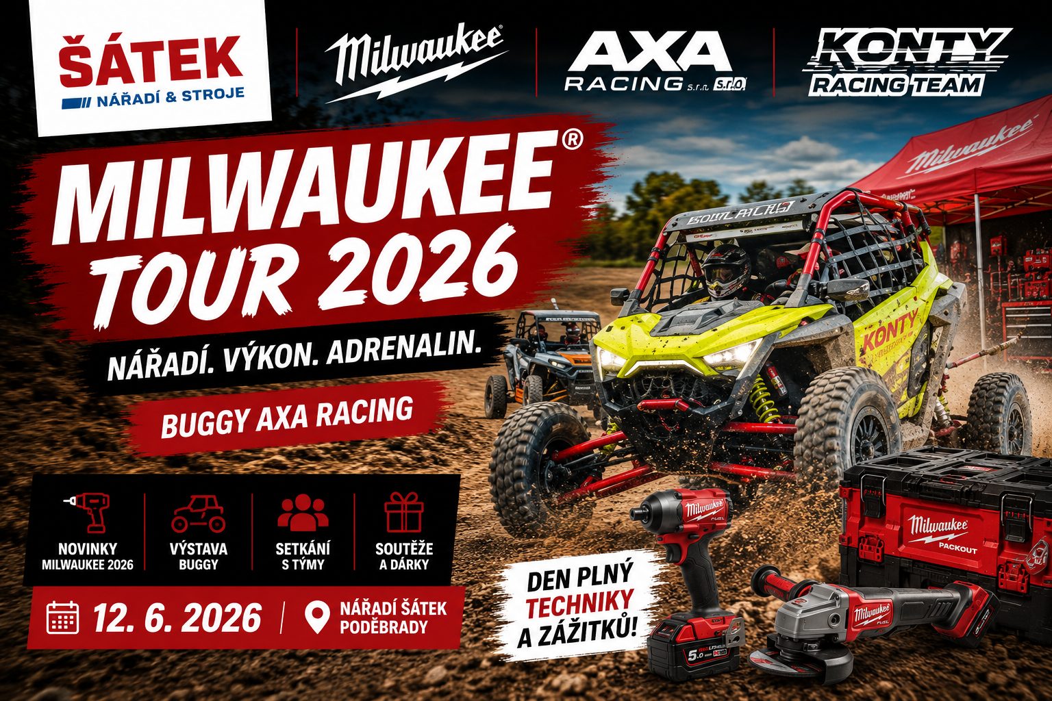 Milwaukee Tour 2026 a čtyřkolky