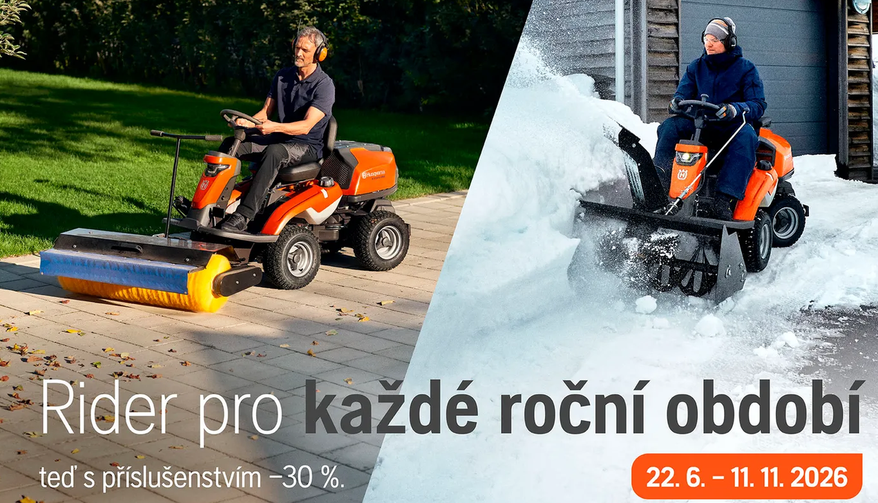Rider se slevou 30% na příslušenství