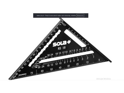 Sola Metrický tesařský úhelník RS 18