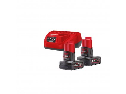 Milwaukee Sada akumulátorů a nabíječky M12 NRG-602