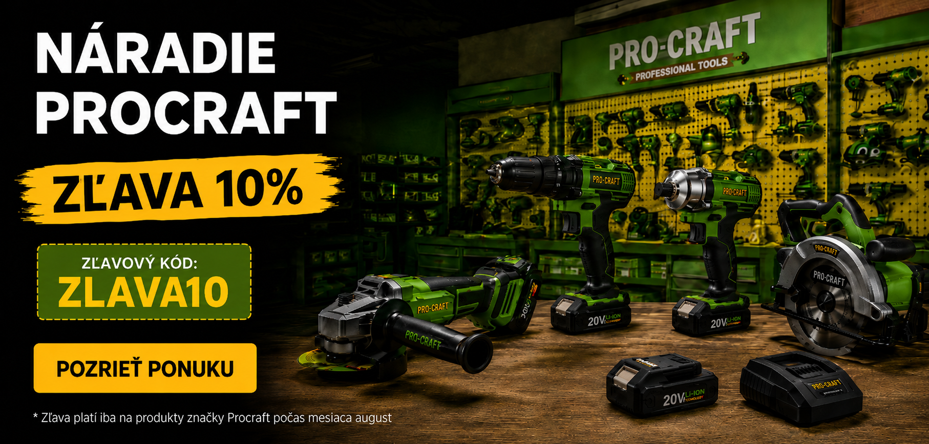 Akumulátorové náradie Procraft