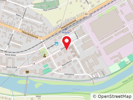 Mapa: NARADOVNA.SK, Závodná 965, Nižná