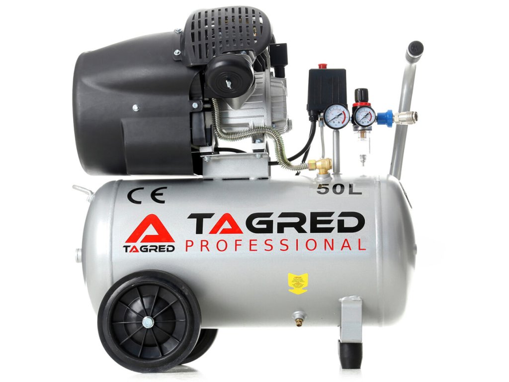 TAGRED 50L dvojpiestový, olejom plnený kompresor V2 1