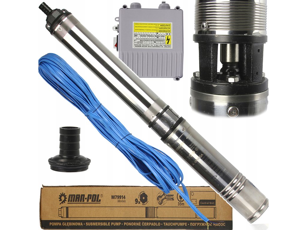 Reproduktorové čerpadlo 4QJD 0,75 kW + ovládací panel 1