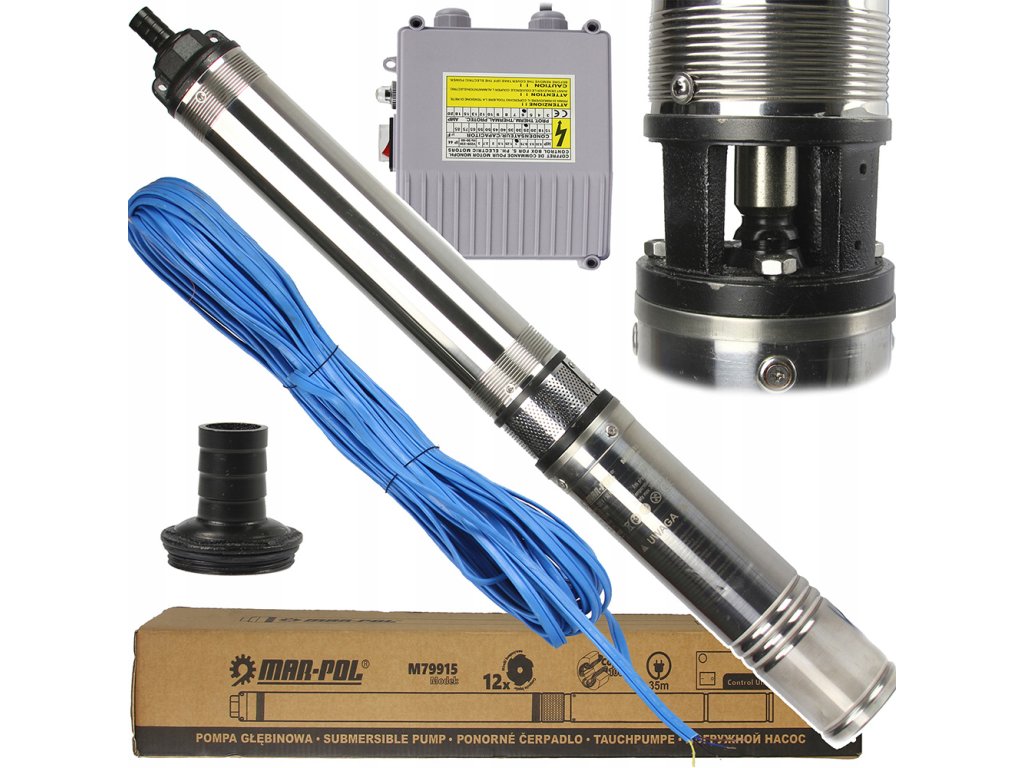 Reproduktorové čerpadlo 4QJD 0,9 kW + ovládací panel 1