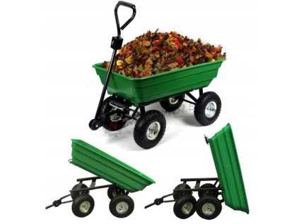 GARDENLINE WOZ0061G Záhradný vyklápací vozík 2v1 300kg