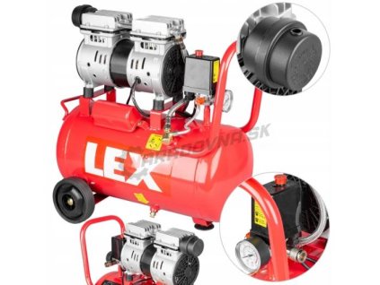 LEX LXAC24-11LO Kompresor bezolejový 24L 1,1kW 230V