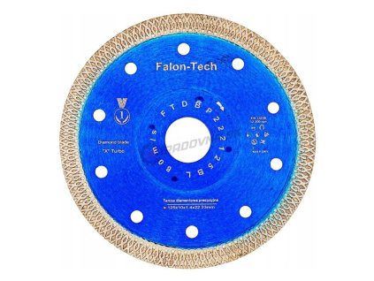 FALONTECH 125mm Diamantový kotúč rezací na dlažbu a gres