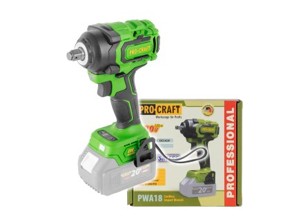 Aku rázový uťahovák Procraft PWA18 (bez akumulátora a nabíjačky) | PWA18bb 1