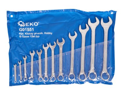 Sada kombinovaných kľúčov 6-32 mm 12 palcov, typ Hobby (8) 1
