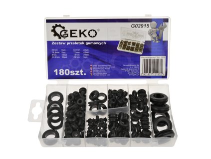 Gumové prechodky sada 180ks - GEKO 02915