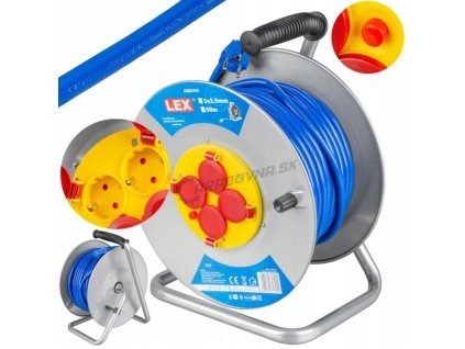 LEX 2193 Predlžovací kábel 25m na bubne 3x2,5mm