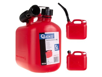 GEKO G03240 Kanister plastový - červený 5L