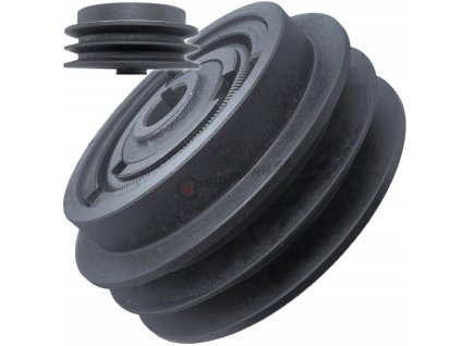 Odstredivá spojka s remenicou 135x19mm 2 remene 13mm