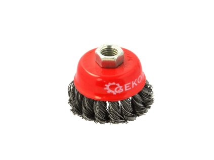 GEKO G00593 Drôtený kotúč čelný - pletený skrúcaný drôt 65mm M14