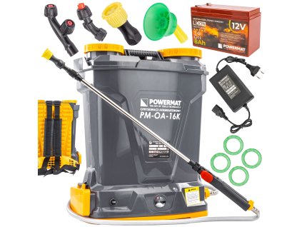 POWERMAT PM-OA-16K AKU postrekovač 16L, 12V, 8Ah