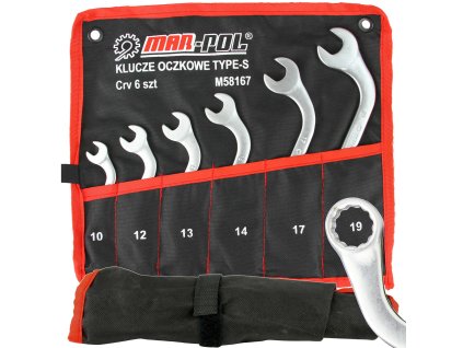 klucze oczkowe typ s 6 ele 10 19mm