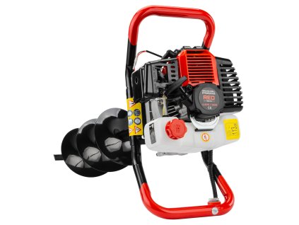 REDTECHNIC RTSWG0106 Benzínový pôdny vrták 4,4 kW + 3 vrtáky