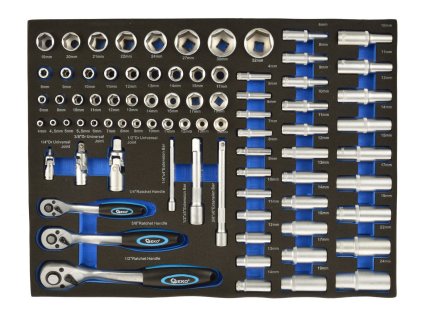 GEKO G10833A Gola sada 1/4", 3/8", 1/2"- Penová vložka